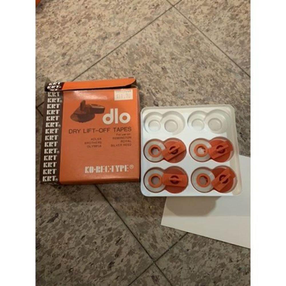 Ko-rec-type DLO Dry Lift-Off Tapes 3782-D Open Box
